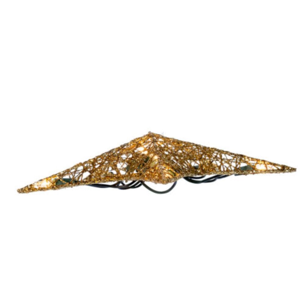 Star Tree Topper Large Gold Filigree Wire Christmas LED Light Up 9" Kurt Adler - Picture 5 of 7